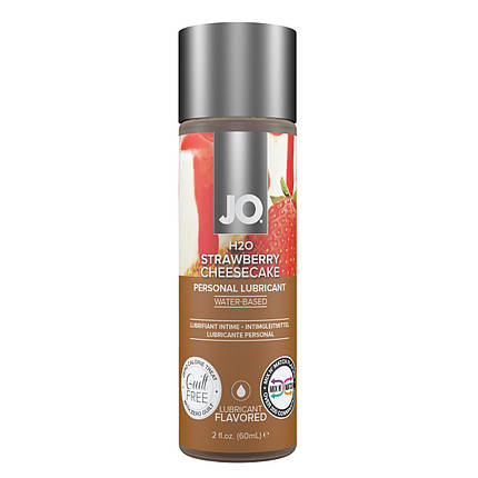 Лубрикант на водній основі System JO H2O Strawberry Cheesecake, 60 мл , фото 1