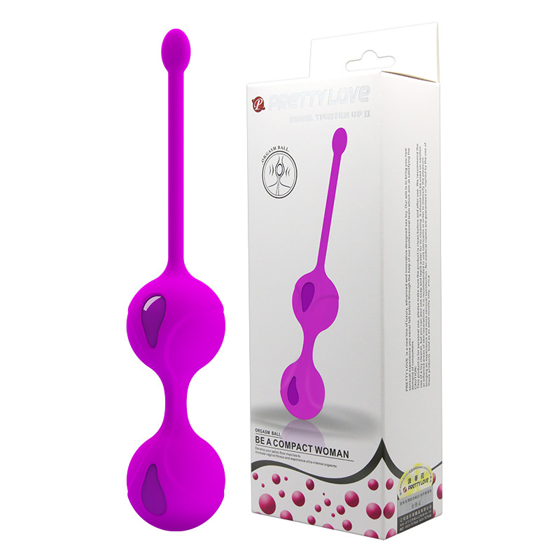 Вагінальні кульки Pretty Love Kegel Balls Pink, 3,2 см 