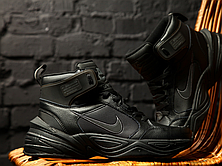 Чоловічі кросівки Nike M2K Mid Tekno Triple Black (термо) AV4789-015, фото 3