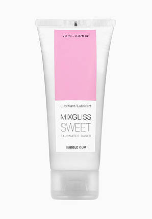 Лубрикант на водной основе MixGliss SWEET BUBBLE GUM, 70 мл , фото 1