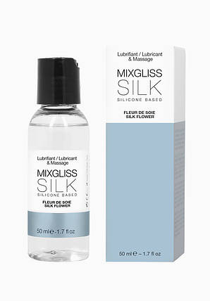 Лубрикант на силиконовой основе MixGliss SILK FLEUR DE SOIE, 50 мл , фото 1