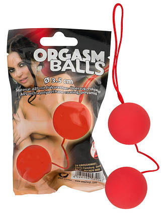 Вагінальні кульки Red Love Balls, 3,5 см , фото 2