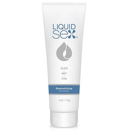 Анальний лубрикант з знеболювальним ефектом Liquid Sex Desensitizing Anal Lube, 113 г , фото 1