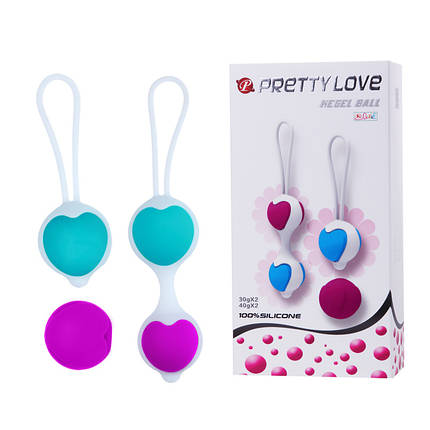 Набір вагінальних кульок Kegel Ball, Pretty Love, 3,6 см, фото 2