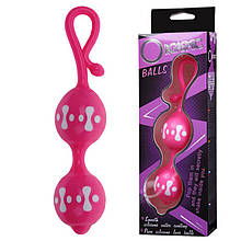 Вагінальні кульки Orgasmic balls, рожеві, 4 см