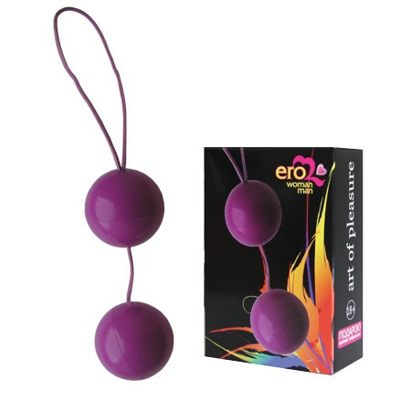 Кульки вагінальні "Balls" фіолетові, 3.5 см 