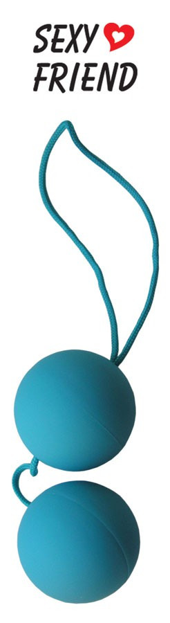 Кульки вагінальні Balls блакитні, 3.5 см 