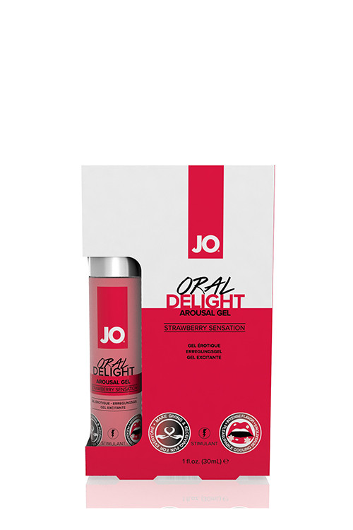 Оральний лубрикант із полуницею System JO ORAL DELIGHT STRAWBERRY, 30 мл 