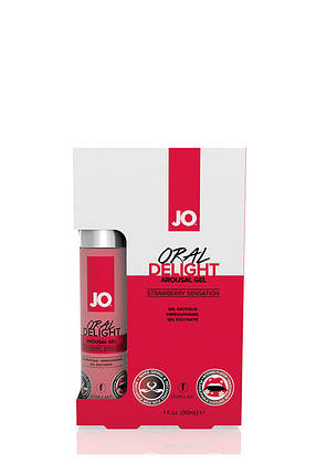 Оральний лубрикант із полуницею System JO ORAL DELIGHT STRAWBERRY, 30 мл , фото 1