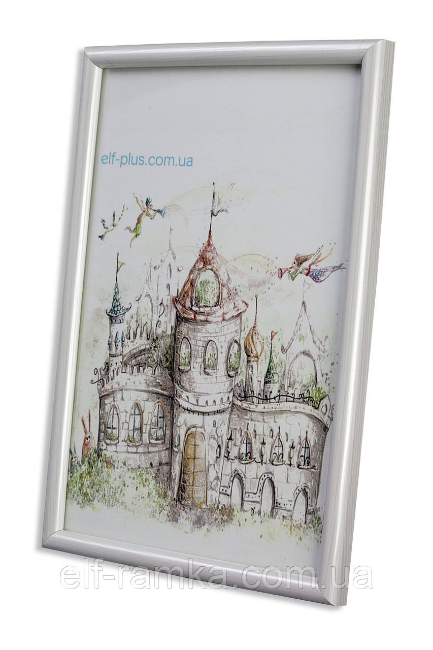 Рамка 25x25 з пластику - Біла - з Склопластиком або з склом
