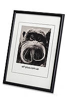 Рамка 35х35 см. з пластику - Чорна - з склом або з склопластиком