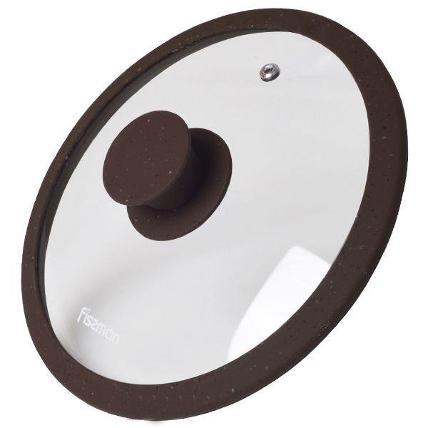 Кришка Fissman Arcades 20 см Темно-коричнева (9967)