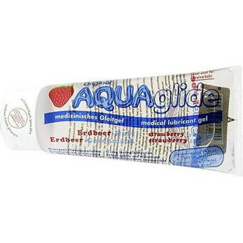 Їстівний лубрикант AquaGlide, полуниця, 100 мл , фото 1