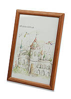 Рамка 30х30 см. з дерева - Сосна коричнева 2,2 см. - з склом або з склопластиком