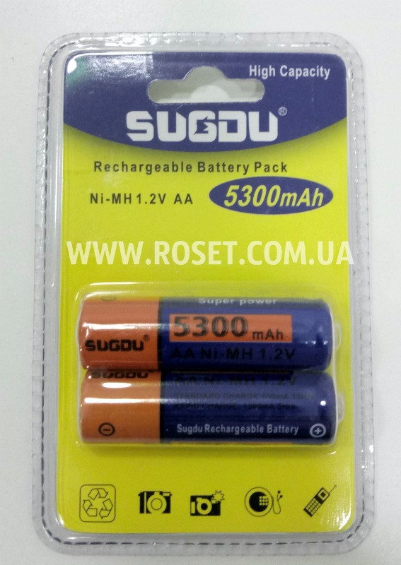 Акумулятори Sugdu AA Ni-Mh 1.2 V 5300 mAh