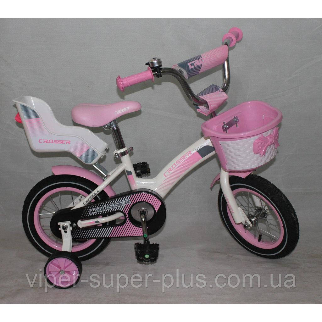 Дитячий двоколісний велосипед Crosser Kids Bike 14 дюймів Кідс Байк, фото 1