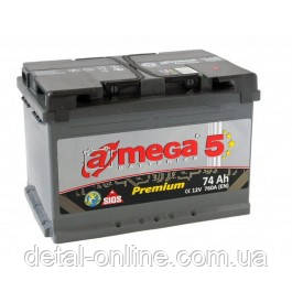 6СТ-74-АЗ Акумулятор a mega BATTERIES Premium, фото 1