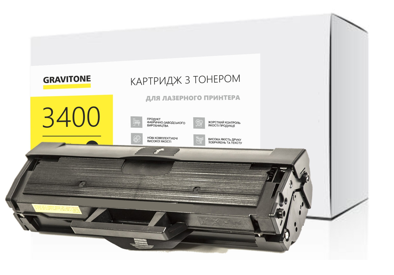 Сумісний картридж Samsung SCX-3400 (чорний), стандартний ресурс (1500 стор.), від Gravitone D-Toner, фото 1