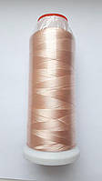 Нитки для машинної вишивки 100% віскоза (100% rayon) 3000 метрів, №107, пастельний персиковий