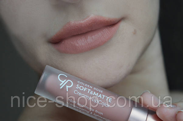 Помада Golden Rose Soft&Matte Creamy Lipcolor №102, фото 5
