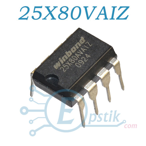 25X80AVAIZ, микросхема биос 8MBit SPI Flash, DIP8 - фото 1 - id-p631745778