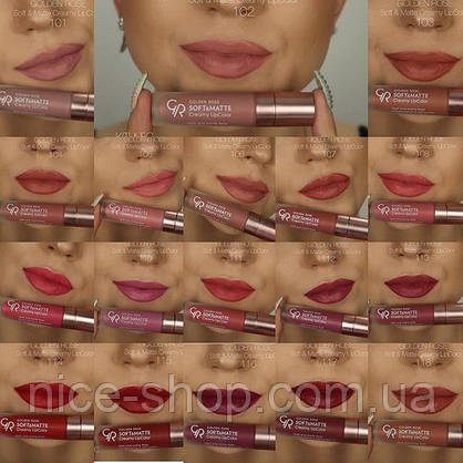 Помада Golden Rose Soft&Matte Creamy Lipcolor №110, фото 6