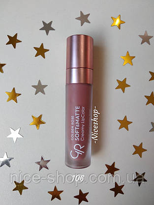 Помада Golden Rose Soft&Matte Creamy Lipcolor №106, фото 5