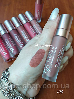 Помада Golden Rose Soft&Matte Creamy Lipcolor №106, фото 6