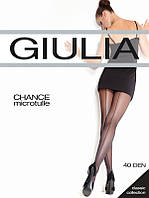 Оригінальні колготки "Giulia" з елегантним швом і дрібну сітку 40 DEN