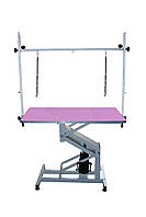 Стіл на гідравлічному підйомнику Blovi Venus, фіолетовий стіл 110х60см