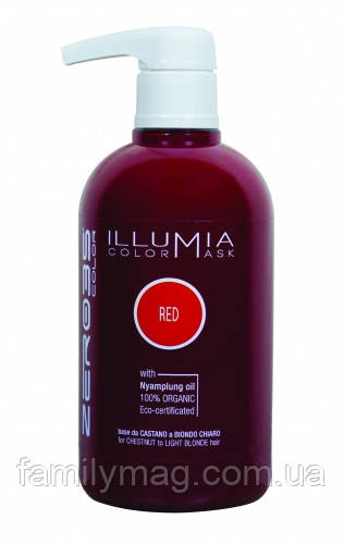 ♛Сяйна тонувальна маска Illumia Color Mask Червоний Emmebi Italia 525 ml