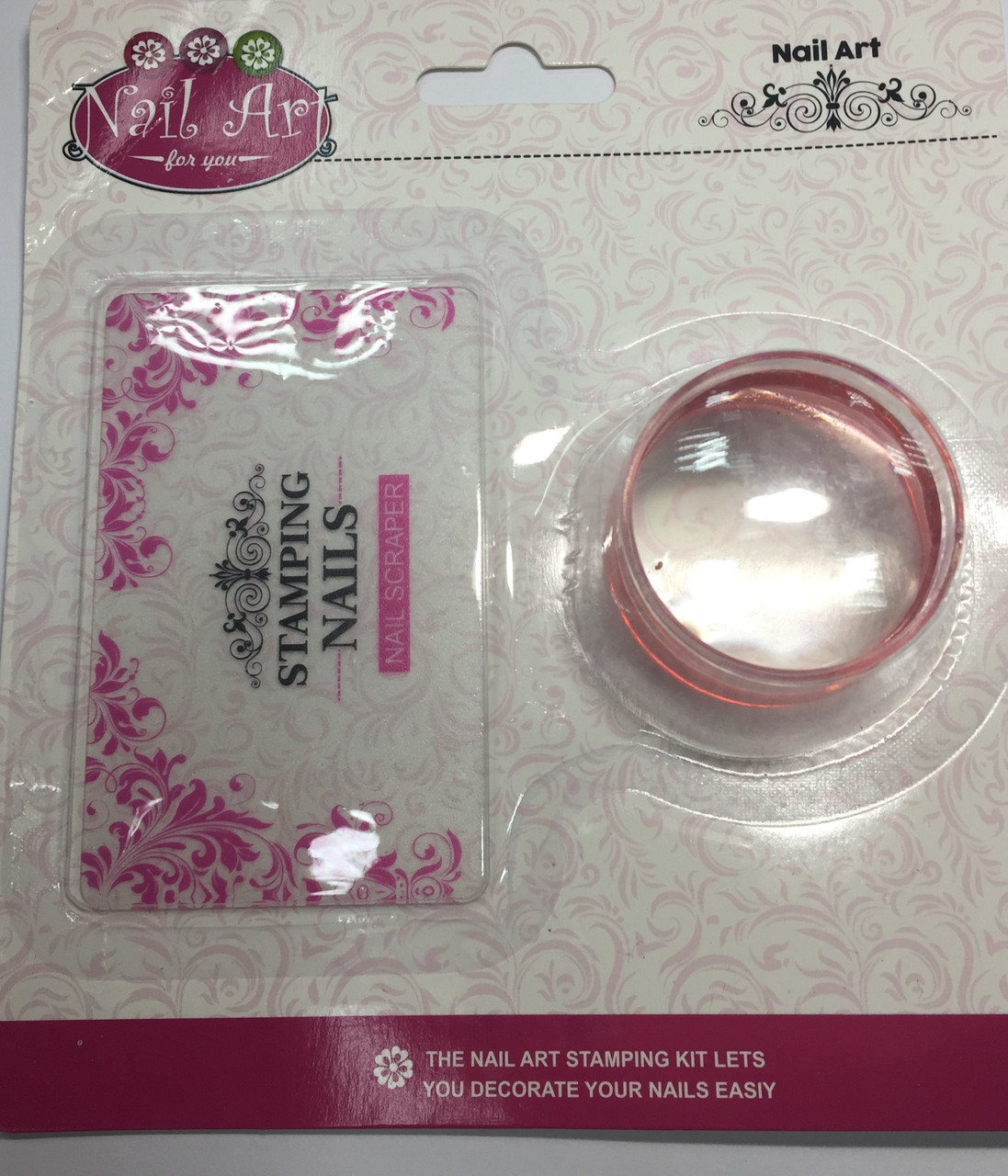 Набір для стемпинга штамп і скрапер Stamping Naill Art