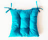 Подушка на стілець блакитна 40*40 см, фото 2