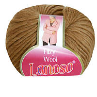 Пряжа вовняна Lanoso Filzy Wool No01 бежева (Ланосо філзі вул)