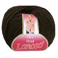 Пряжа вовняна Lanoso Filzy Wool No05 коричнева (Ланосо філі вул)