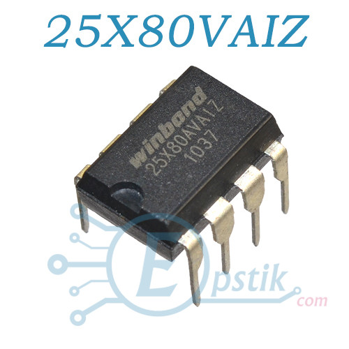 25X80AVAIZ, микросхема биос 8MBit SPI Flash, DIP8 - фото 2 - id-p631745778