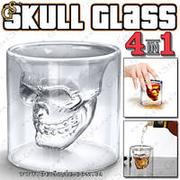 Стакан-рюмка с черепом Skull Glass 4 шт