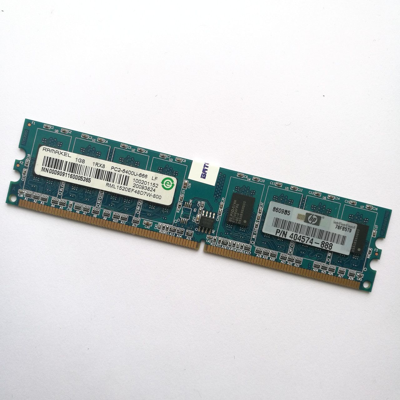 Оперативная память Ramaxel DDR2 1Gb 800MHz PC2 6400U CL6 (RML1520EF48D7W-800) Б/У, фото 1