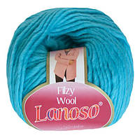 Пряжа вовняна Lanoso Filzy Wool No19 бірюза (Ланосо філзі вул)