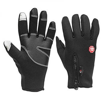Гірськолижні рукавички LES сенсорні на хутрі, до -20 С! Вітрозахисні, Вологозахист