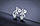 Срібні сережки Восьмика з камінням куб. цирконій і чорний шпінель срібло 925 проби, фото 5