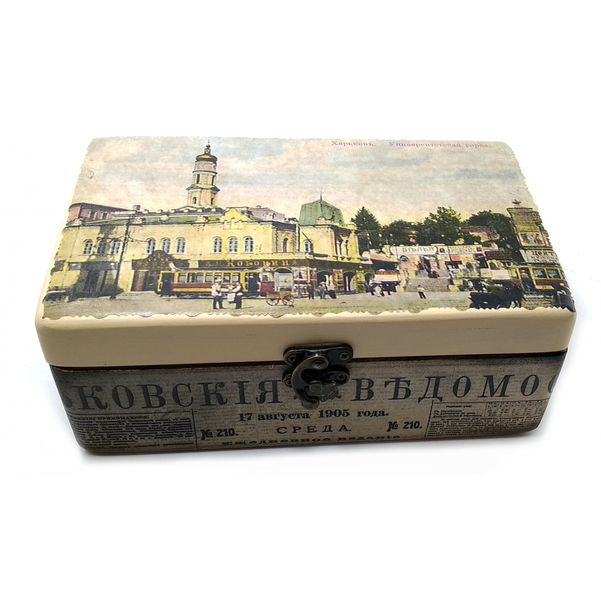 Скринька дерев'яна Старий Харківузійський гірка, фото 1