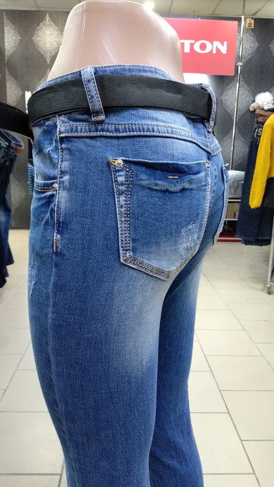 Жіночі джинси середня посадка - фото 6 - id-p866425006