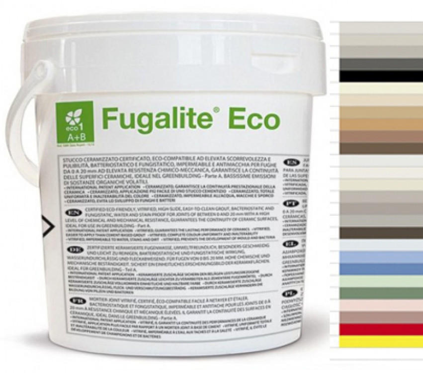 Затирка для швів плитки,мозаїки,керамограніта 2-х комп. Fugalite Eco,Kerakoll (Італія ) 3 кг.