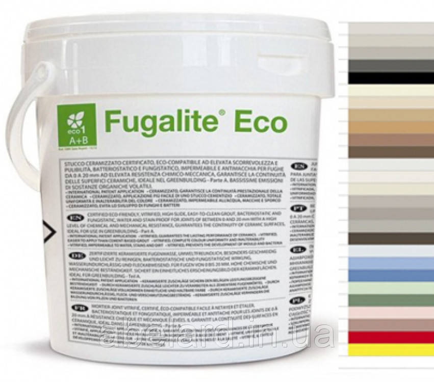 Затирка для швів плитки,мозаїки,керамограніта 2-х комп. Fugalite Eco,Kerakoll (Італія ) 3 кг., фото 1