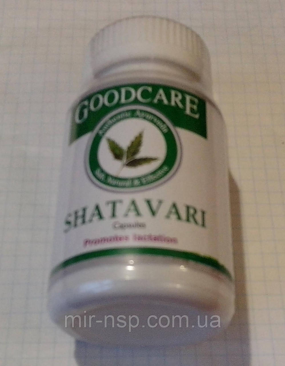 Шатавари Бадьянатх 60 капсул Shatavari GoodCare Baidyanath Індія