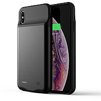 Чехол аккумулятор AmaCase для iPhone XS Max Черный (4000 мАч)