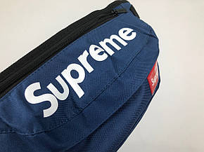 Сумка на пояс Бананка Барыжка Supreme Супрім Dark Blue Темно-синя, фото 2