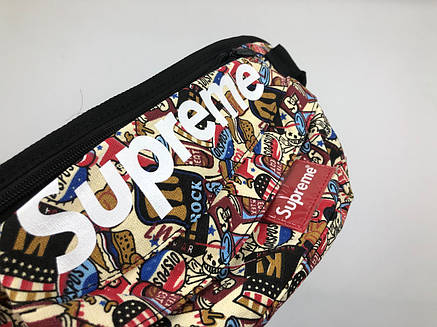 Сумка на пояс Бананка Барыжка Supreme Супрім USA Різнокольорова, фото 3