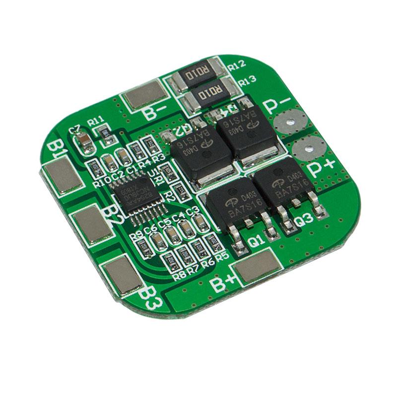 BMS контролер заряду-розряду для 4 Li-Ion акумуляторів 18650 HX-4S-D20 20A 16.8V